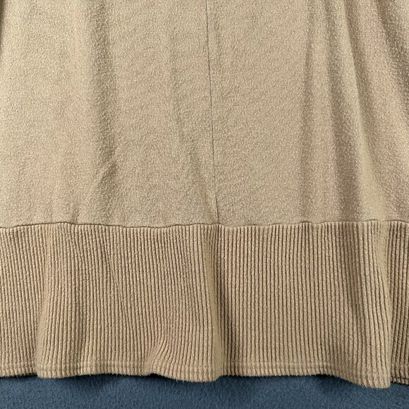 American Eagle Sweater Womens Medium Tan Oversized Pullover Ribbed Knit Tunic - Picture 11 of 11